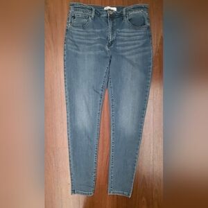Kancan High Rise Skinny Jeans Size 15 Medium Wash Stretch Denim